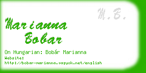 marianna bobar business card