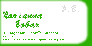 marianna bobar business card